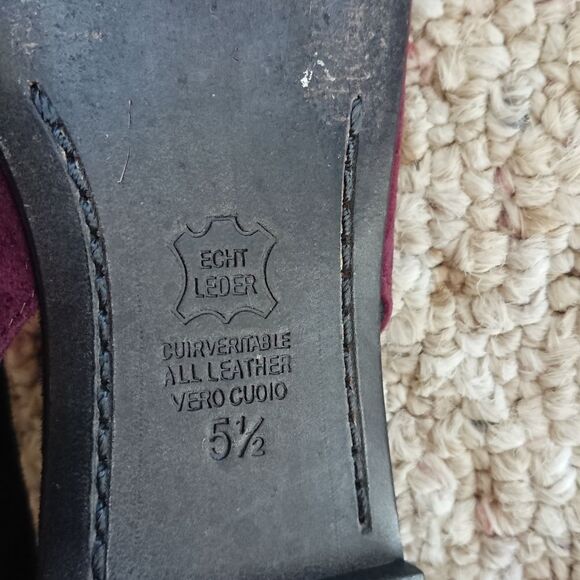 Kennel & Schmenger burgundy Slingback flats size 6.5 - Picture 8 of 11